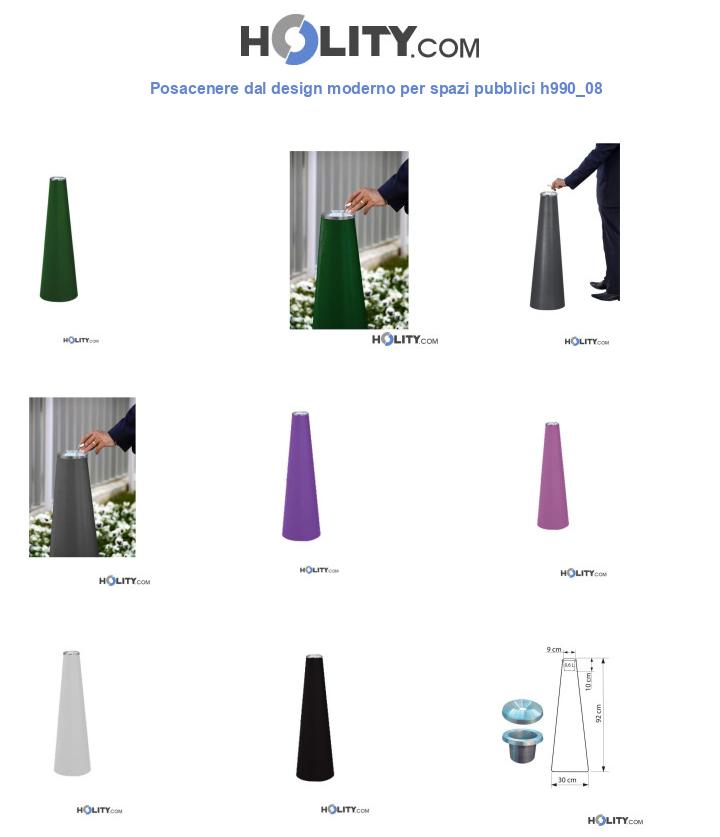 Posacenere dal design moderno per spazi pubblici h990_08