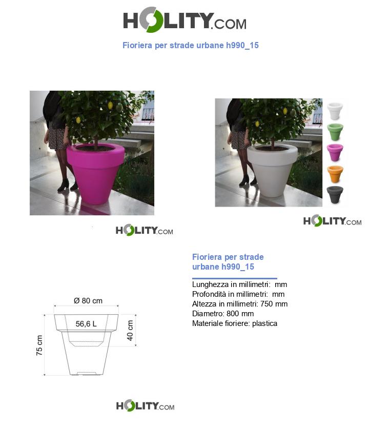 Fioriera per strade urbane h990_15