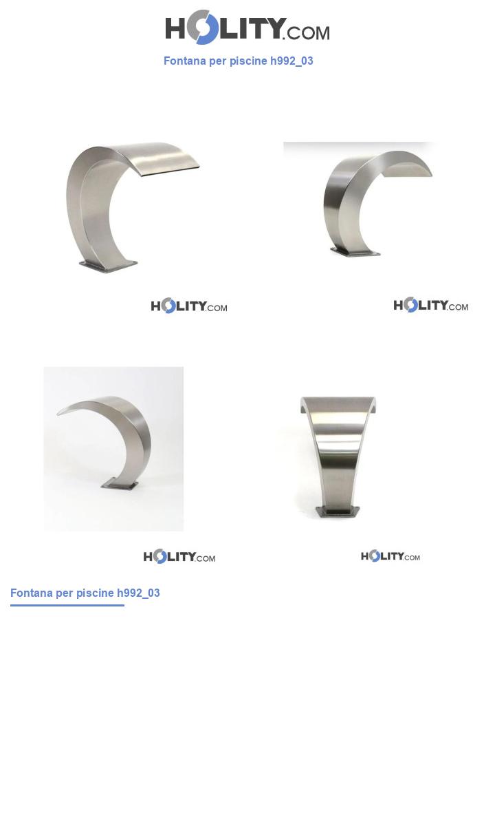 Fontana per piscine h992_03