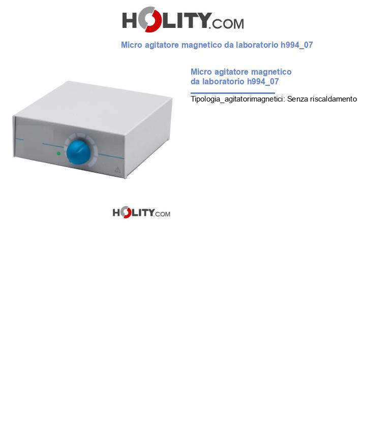 Micro agitatore magnetico da laboratorio h994_07