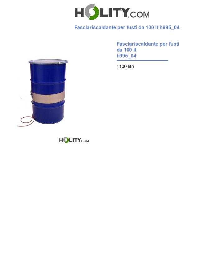 Fasciariscaldante per fusti da 100 lt h995_04