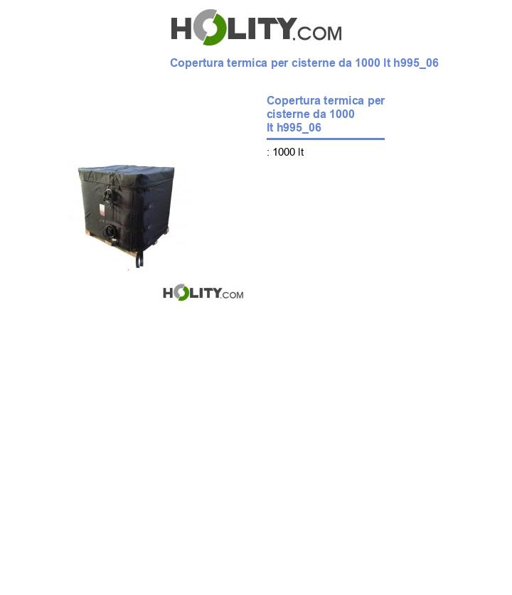 Copertura termica per cisterne da 1000 lt h995_06
