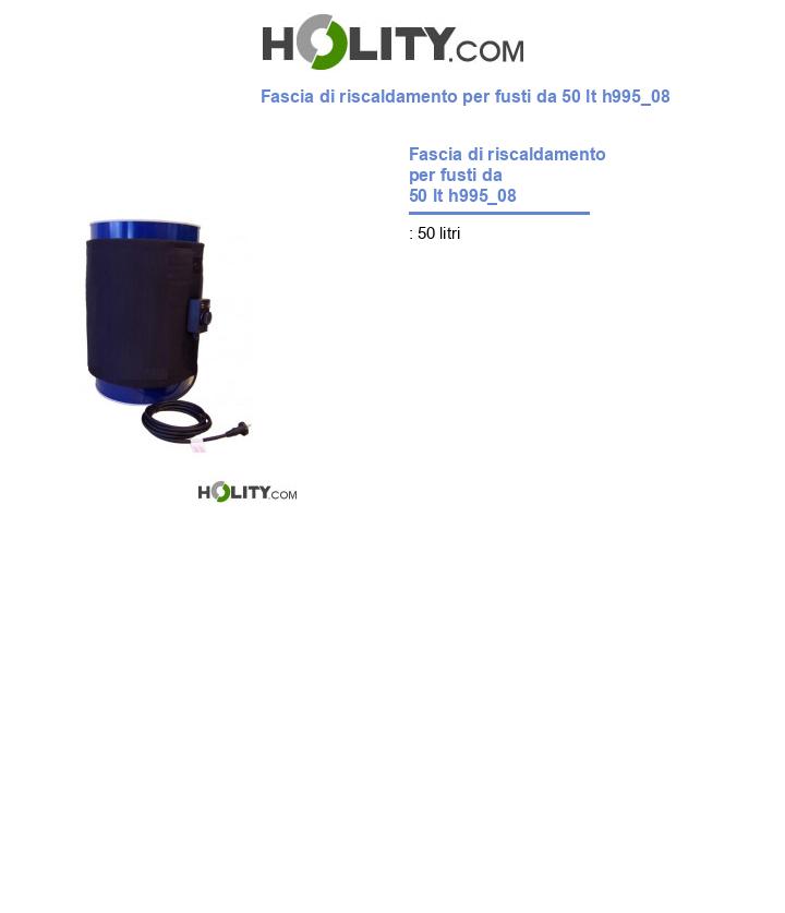 Fascia di riscaldamento per fusti da 50 lt h995_08