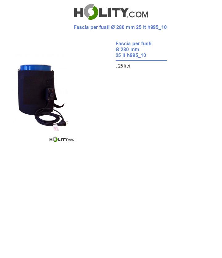 Fascia per fusti Ø 280 mm 25 lt h995_10