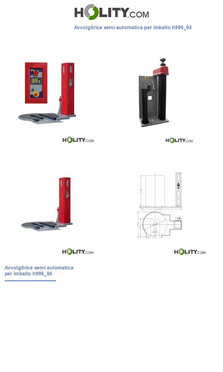 Avvolgitrice semi automatica per imballo h996_04