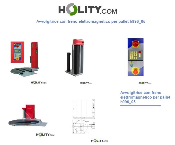Avvolgitrice con freno elettromagnetico per pallet h996_05