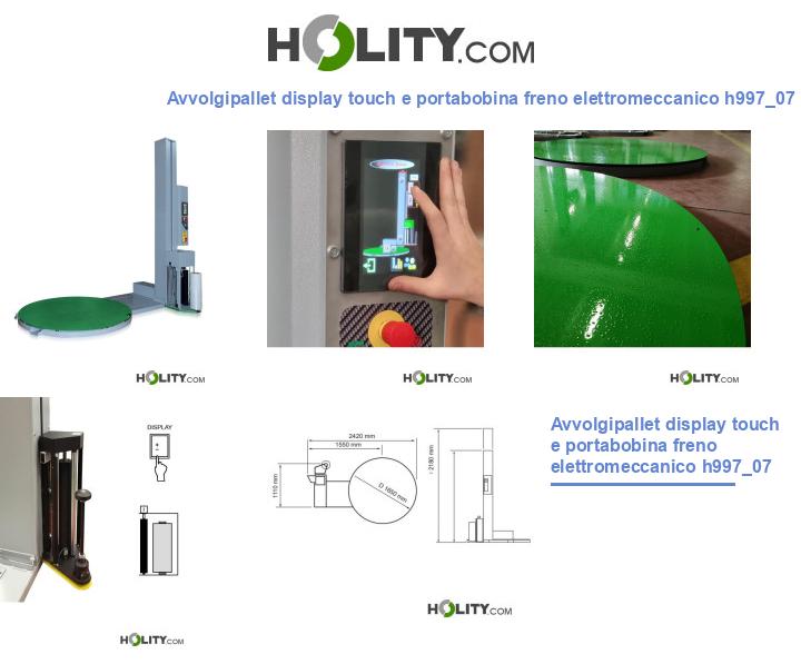Avvolgipallet display touch e portabobina freno elettromeccanico h997_07