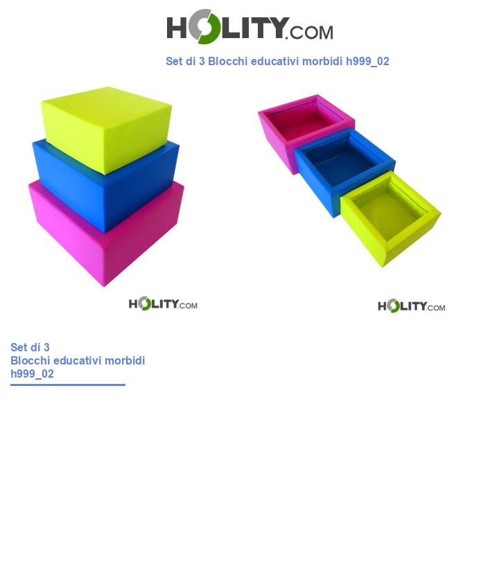 Set di 3 Blocchi educativi morbidi h999_02