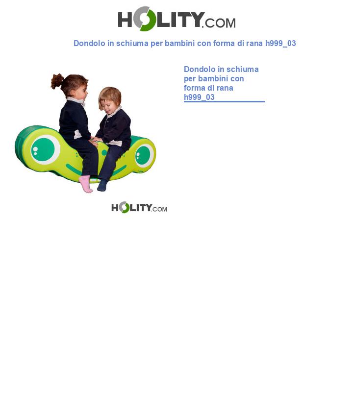 Dondolo in schiuma per bambini con forma di rana h999_03