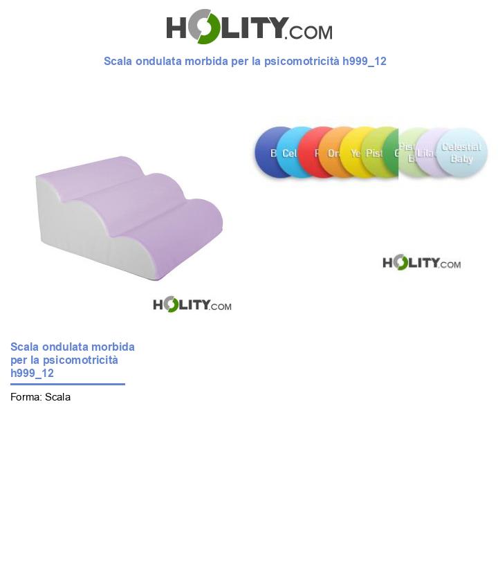 Scala ondulata morbida per la psicomotricità h999_12