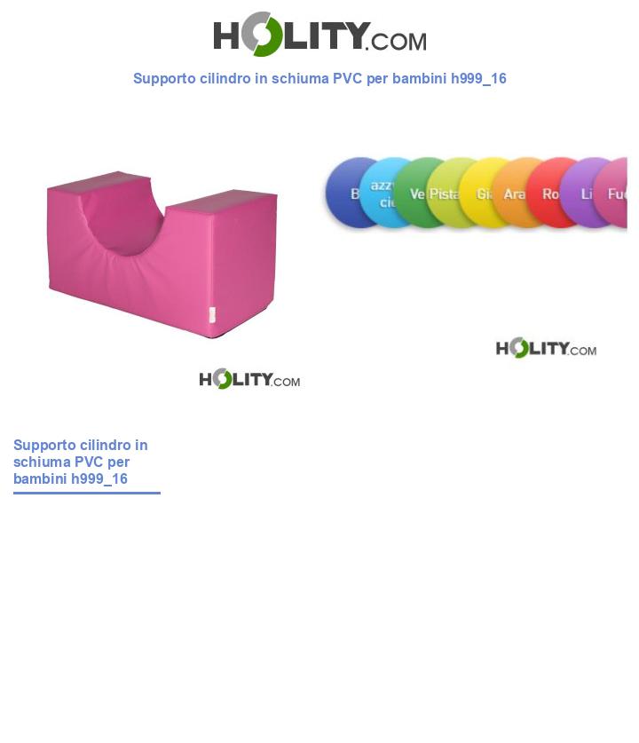 Supporto cilindro in schiuma PVC per bambini h999_16