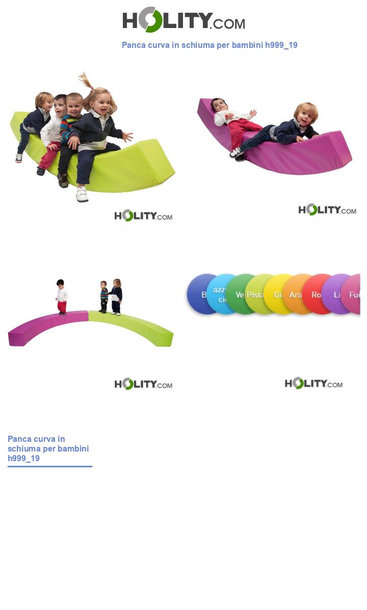 Panca curva in schiuma per bambini h999_19
