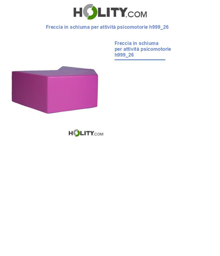 Freccia in schiuma per attività psicomotorie h999_26