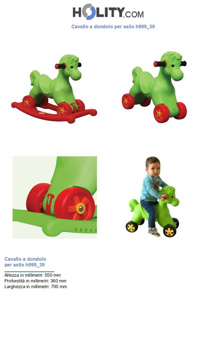 Cavallo a dondolo per asilo h999_39