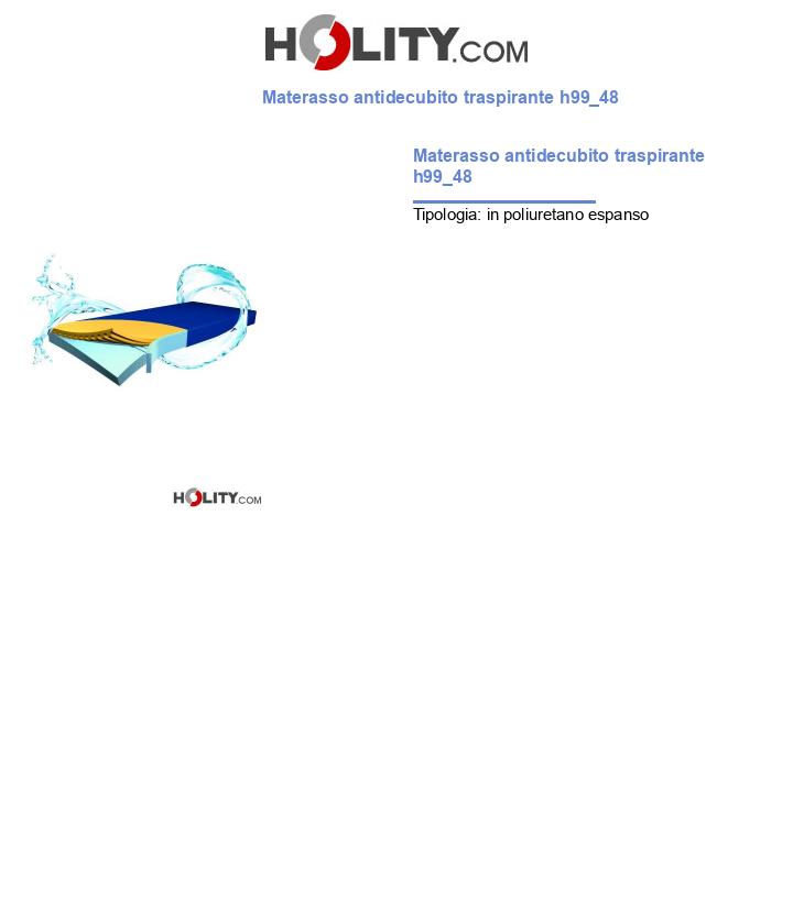 Materasso antidecubito traspirante h99_48