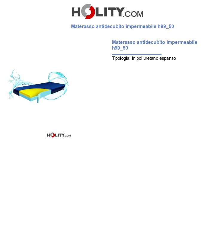 Materasso antidecubito impermeabile h99_50