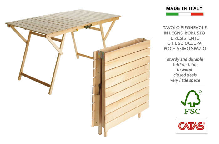 Tavolo in legno ripiegabile a valigetta h8223 Tavolo in legno ripiegabile a valigetta h8223